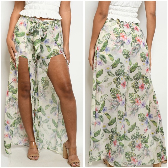 🆕Floral print maxi shorts - Picture 3 of 4